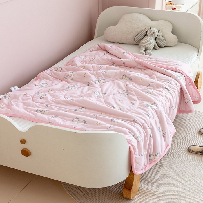 91家纺网 家纺一手货源 找家纺 （总）艾佳宝贝 2025春夏新款A类凉感丝儿童糖果抗菌夏被