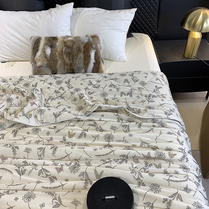 91家纺网 家纺一手货源 找家纺 （总）奈萝家纺 2025新款冰皮凉感丝夏被空调被