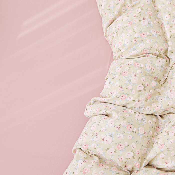 91家纺网 家纺一手货源 找家纺 蕾诺家纺 2025新款直播新款A类有氧提花云纱棉圆角吊边工艺四件套学生三件套 晚安生活