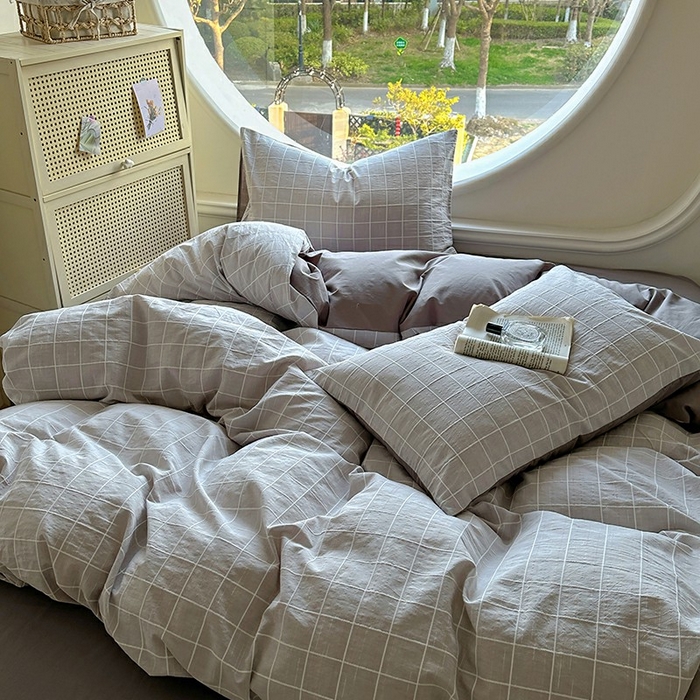 91家纺网 家纺一手货源 找家纺 （总）田野 2025新款全棉水洗棉提花锦绣系列四件套