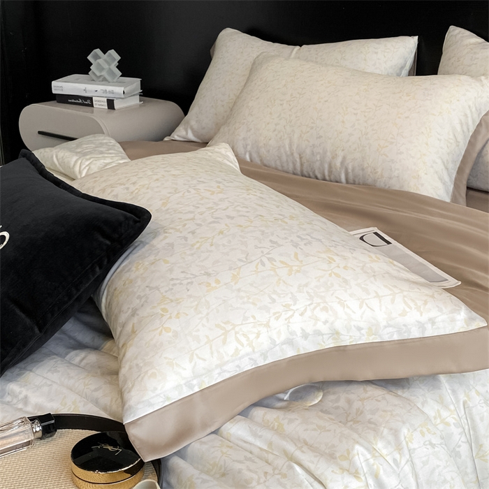 91家纺网 家纺一手货源 找家纺 本制 2025新款水洗真丝印花夏被夏凉被空调被 空山雪+烟灰