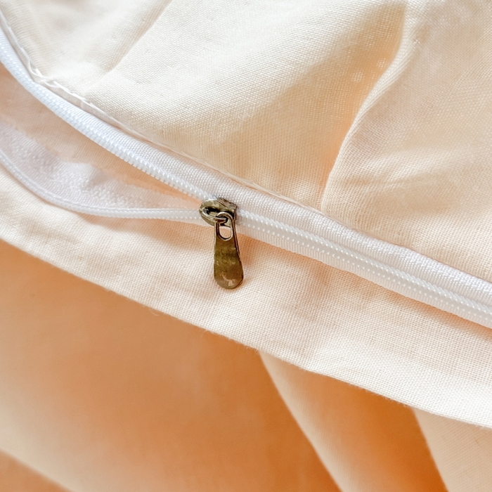 91家纺网 家纺一手货源 找家纺 晨晨家纺2025新款全棉双层花边双层纱四件套 花蕊-黄