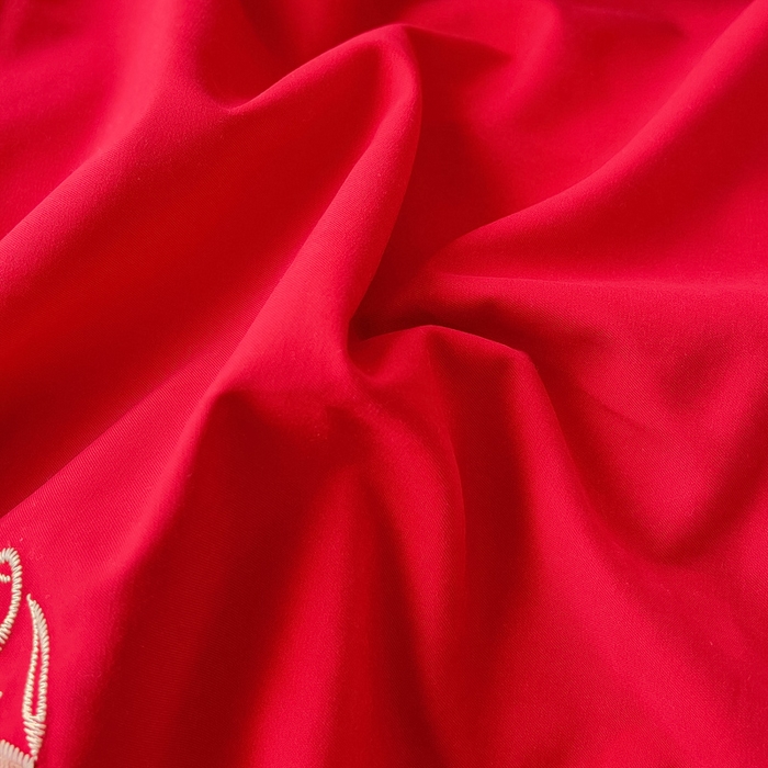 91家纺网 家纺一手货源 找家纺 2025新款100支150克双面长绒棉婚庆绣花四件套 龙凤九天