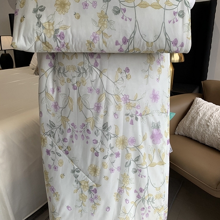 91家纺网 家纺一手货源 找家纺 （总）奈萝家纺 2025新款冰皮凉感丝夏被空调被