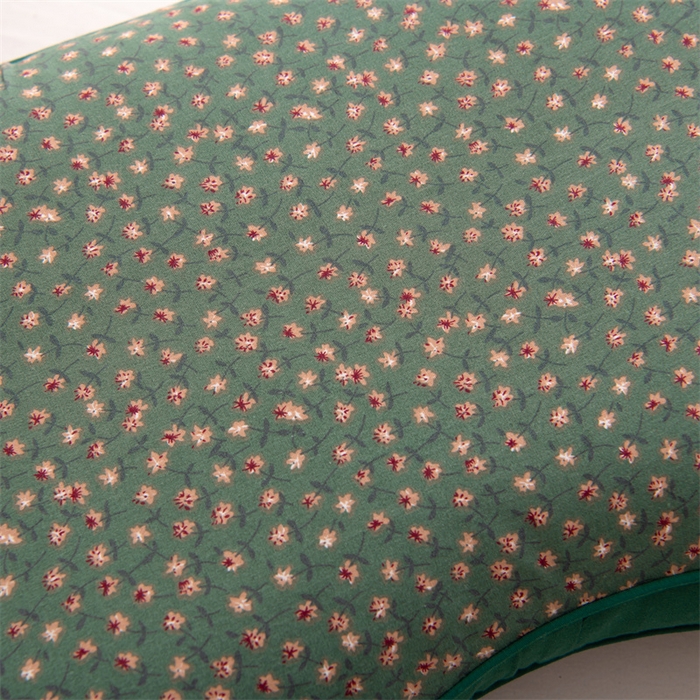 91家纺网 家纺一手货源 找家纺 大熊枕芯 2025新款熊猫全棉碎花荞麦枕 熊猫荞麦枕-绿