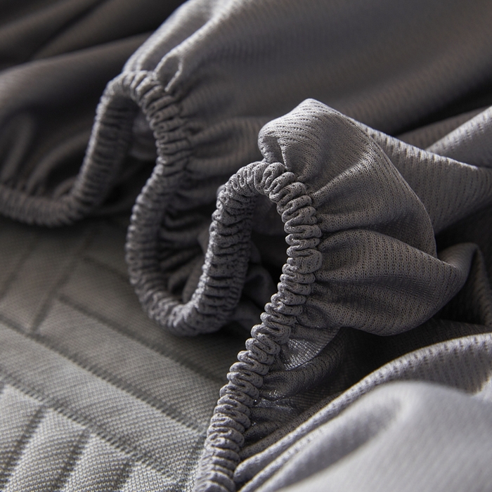 91家纺网 家纺一手货源 找家纺 2025新款韩国外贸爆款加厚PE中分子凉感豆豆软席 时空灰-床笠款