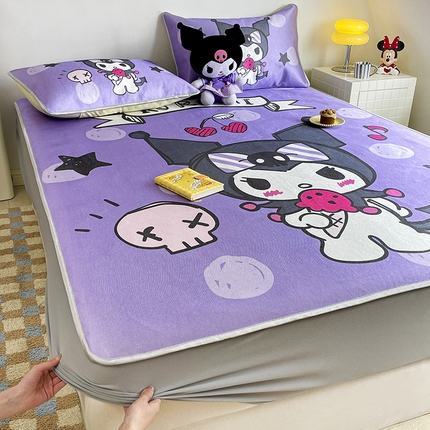 91家纺网 家纺一手货源 找家纺 （总）米帛2025新款大版三丽鸥乳胶凉席-床笠款