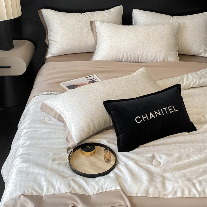 91家纺网 家纺一手货源 找家纺 本制 2025新款水洗真丝印花夏被夏凉被空调被 空山雪+烟灰