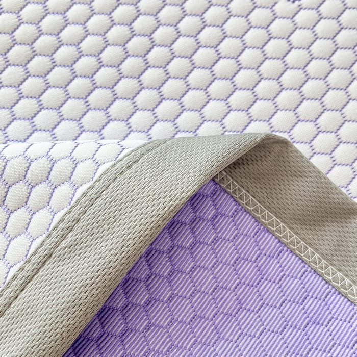 91家纺网 家纺一手货源 找家纺 卡伦2025新款冰丝豆豆凉席床席系列 卡皮巴拉-紫