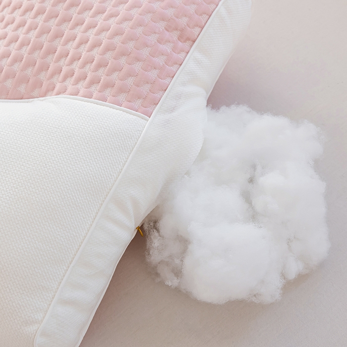 91家纺网 家纺一手货源 找家纺 大熊枕芯 2025新款安颈1号冰豆豆枕芯 安颈1号-粉