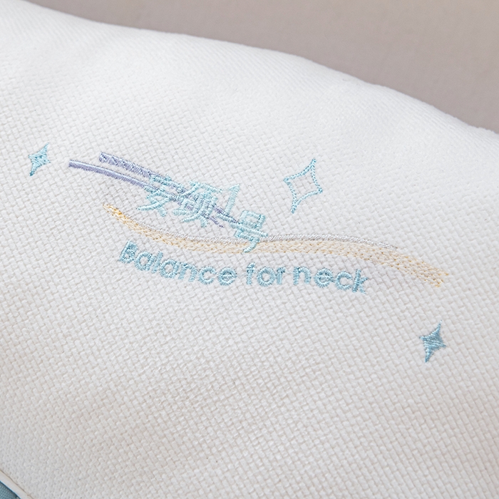 91家纺网 家纺一手货源 找家纺 大熊枕芯 2025新款安颈1号冰豆豆枕芯 安颈1号-蓝