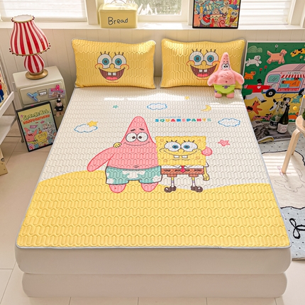 金爱家 2025新款海绵宝宝乳胶凉席床席款凉席席子 床席款-伙伴海绵宝宝