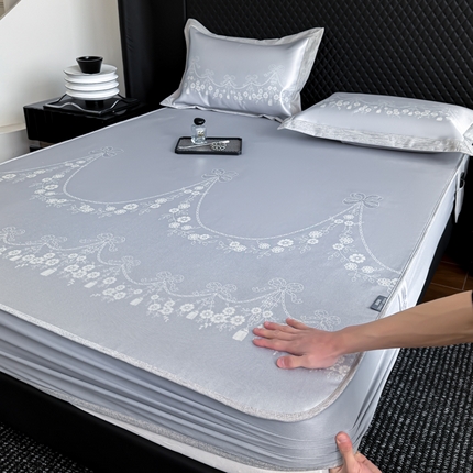 本希2025春夏新款可水洗冰丝席花漾数码印花法式系列 艾薇床笠