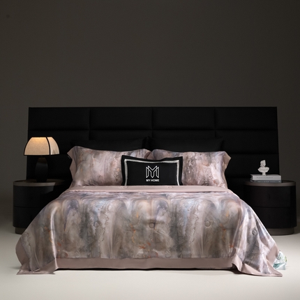 麦肯锡家居  2025新款60s数码印花夏被 秘境-粉