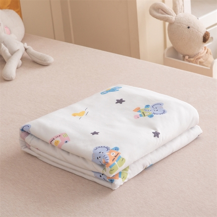 91家纺网 家纺一手货源 找家纺 （总）艾佳宝贝 2025新款A类豆豆针织儿童多功能盖毯安抚夏被-实拍