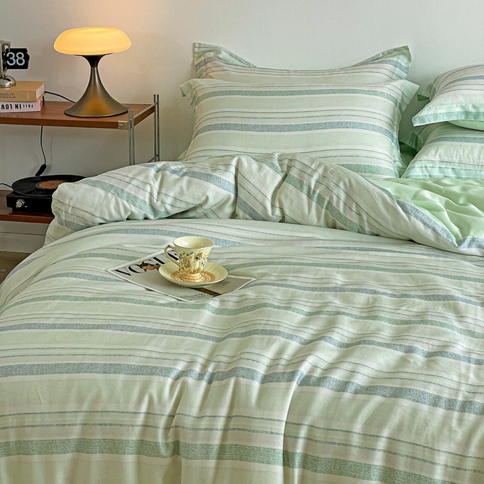 91家纺网 家纺一手货源 找家纺 棉生活家纺 2025新款天丝莱赛尔印花四件套 夏遇柠檬