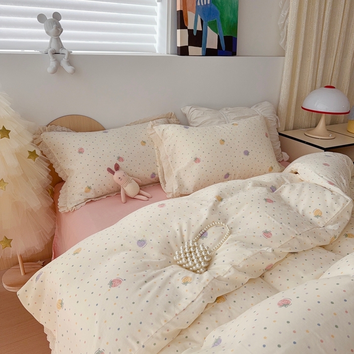 91家纺网 家纺一手货源 找家纺 （总）于果 2025新款全棉双层纱花边款