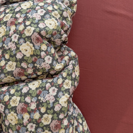 塔塔家居  2025新款全棉纯棉双层纱被套单品单被套被套单件 如愿芳华