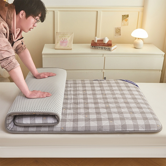 91家纺网 家纺一手货源 找家纺 丽诺床垫 2025新款全棉抗菌三明治学生床垫 兰诺