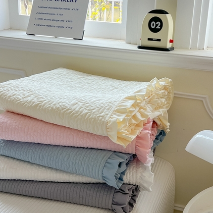 （总）乐卧家居 2026新款春夏轻氧自然系韩式透气薄款夏被空调被子-曼尼