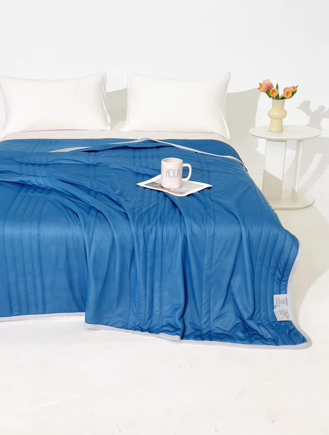 91家纺网 家纺一手货源 找家纺 （总）席万佳2025新款简约冰激凌凉感丝夏被夏凉被空调被