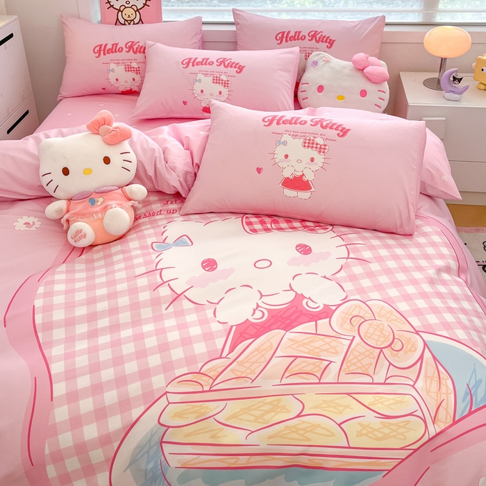 91家纺网 家纺一手货源 找家纺 暮思家居 2025新款正版授权三丽鸥大阪全棉数码印花纯棉四件套系列-第三批(专版花型) 大版-相框KT