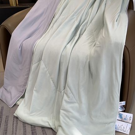 奈萝家纺 2025新款A类凉感丝小凉皮夏被可机洗夏被新品空调被 香草奶冻