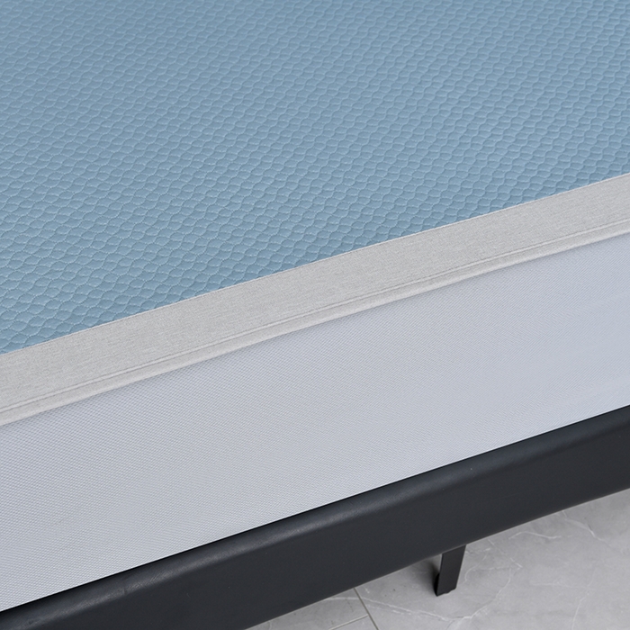 91家纺网 家纺一手货源 找家纺 小牛席业 2025新款3D按摩-鲜花清凉豆豆席系列（床笠款） 蓝色