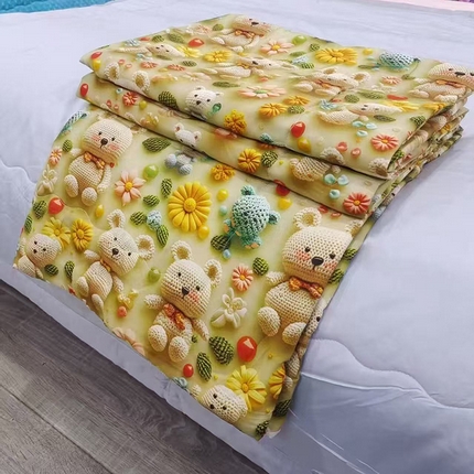 91家纺网 家纺一手货源 找家纺 （总）2025新款莱赛尔5D棉绸夏被