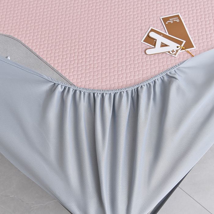 91家纺网 家纺一手货源 找家纺 小牛席业 2025新款3D按摩-鲜花清凉豆豆席系列（床笠款） 粉色