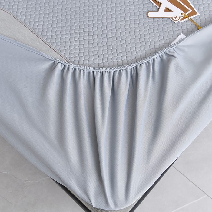 91家纺网 家纺一手货源 找家纺 小牛席业 2025新款3D按摩-鲜花清凉豆豆席系列（床笠款） 灰色