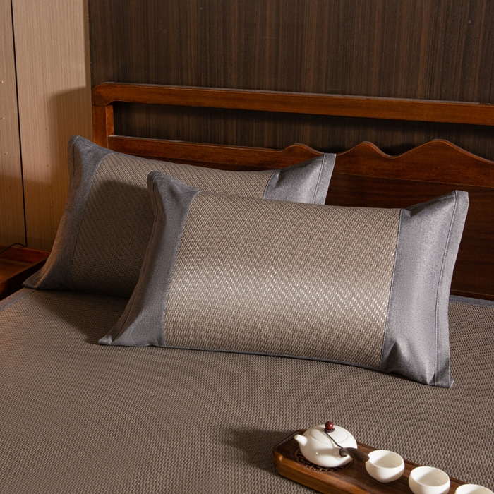 91家纺网 家纺一手货源 找家纺 宜派家纺 2025新款PE雪藤席 PE雪藤席-灰