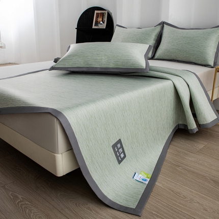 91家纺网 家纺一手货源 找家纺 （总）尚品凤凰 2025新款凉感冰丝席三件套凉席