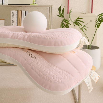 91家纺网 家纺一手货源 找家纺 （总）仁宇枕业 2025新款新品 soybean豆豆定型枕亲子护颈大豆枕儿童枕学生枕成人护颈椎枕头枕芯