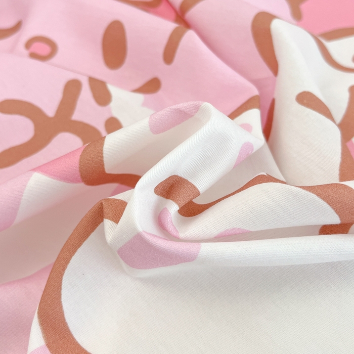 91家纺网 家纺一手货源 找家纺 暮思家居 2025新款正版授权三丽鸥大阪全棉数码印花纯棉四件套系列-第三批(专版花型) 大版-条纹美乐蒂