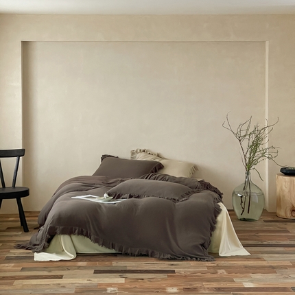 91家纺网 家纺一手货源 找家纺 （总）例外Home 2025新款皱皱流苏系列四件套