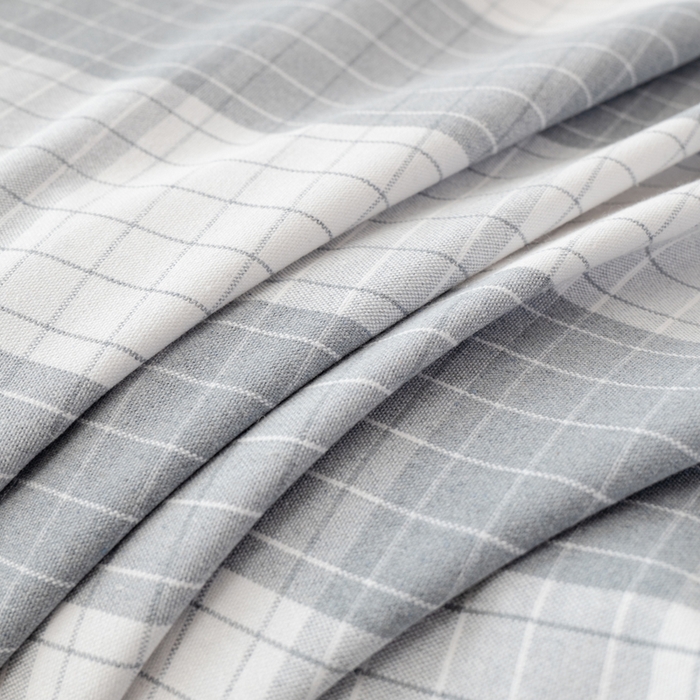 91家纺网 家纺一手货源 找家纺 居美良品 2025新款A类传统非遗手工粗布凉席三件套100%全棉色织床单 素雅-灰格