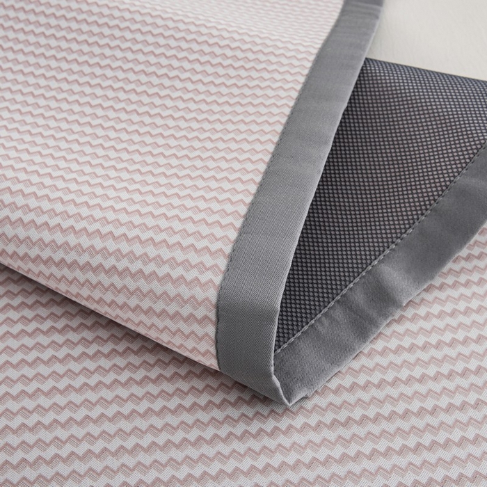 91家纺网 家纺一手货源 找家纺 尚品凤凰 2025新款凉感冰丝席三件套 抗菌波浪纹-粉