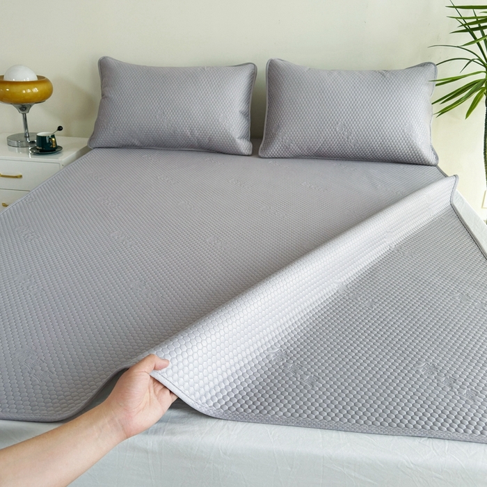 91家纺网 家纺一手货源 找家纺 许林2025新款凉豆豆床席 轻奢-灰