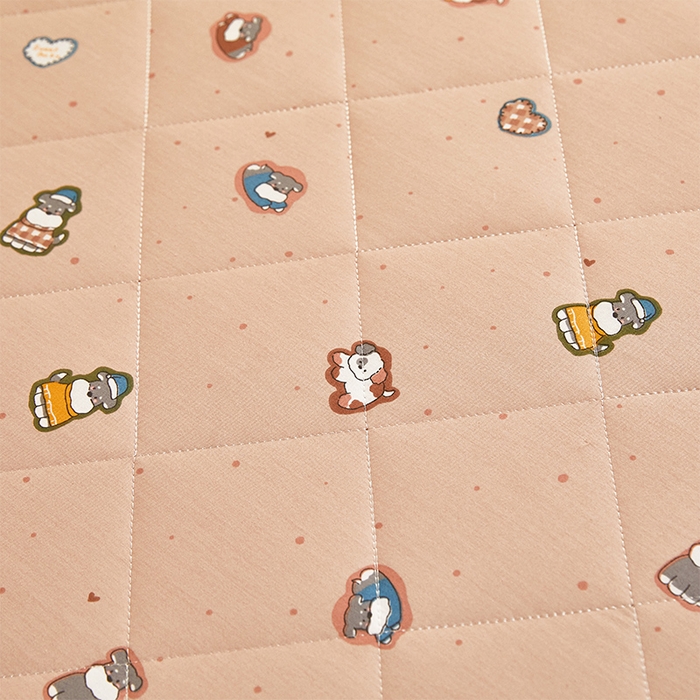 91家纺网 家纺一手货源 找家纺 丽诺床垫 2025新款全棉抗菌三明治学生床垫 芝麻街