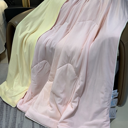 奈萝家纺 2025新款A类凉感丝小凉皮夏被可机洗夏被新品空调被 蜜桃菠萝