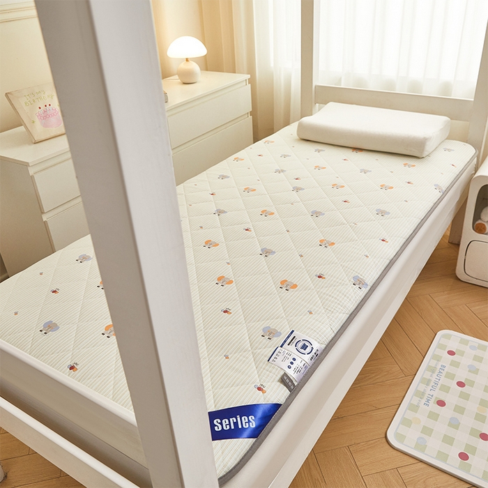 91家纺网 家纺一手货源 找家纺 丽诺床垫 2025新款全棉抗菌三明治学生床垫 小象宝