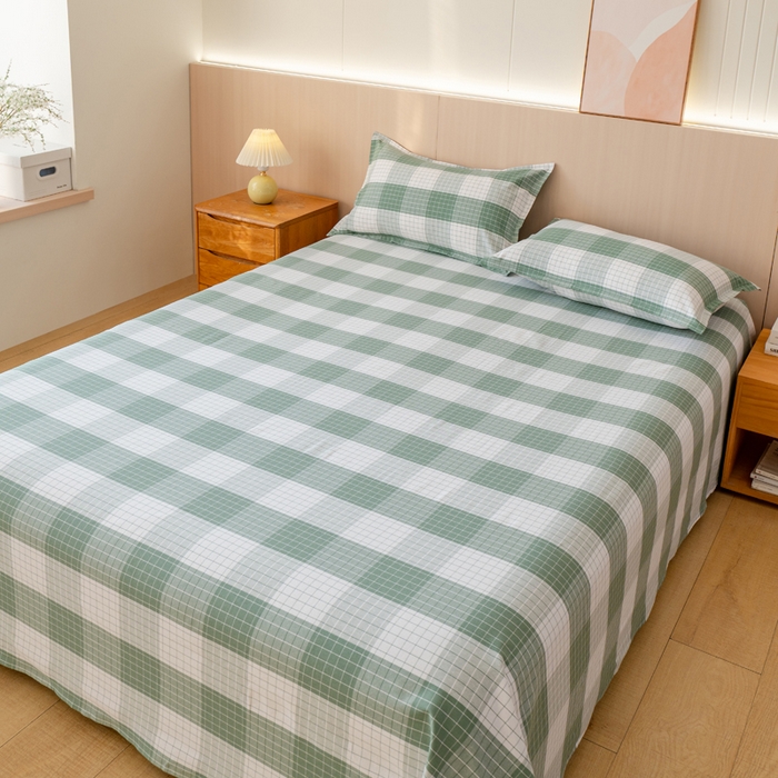 91家纺网 家纺一手货源 找家纺 （总）居美良品 2025新款A类传统非遗手工粗布凉席三件套100%全棉色织床单