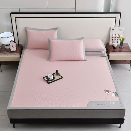 91家纺网 家纺一手货源 找家纺 （总）小牛席业 2025新款3D按摩-鲜花冷感豆豆席系列凉席藤席冰藤席冰丝席草席竹席乳胶席凉豆豆席