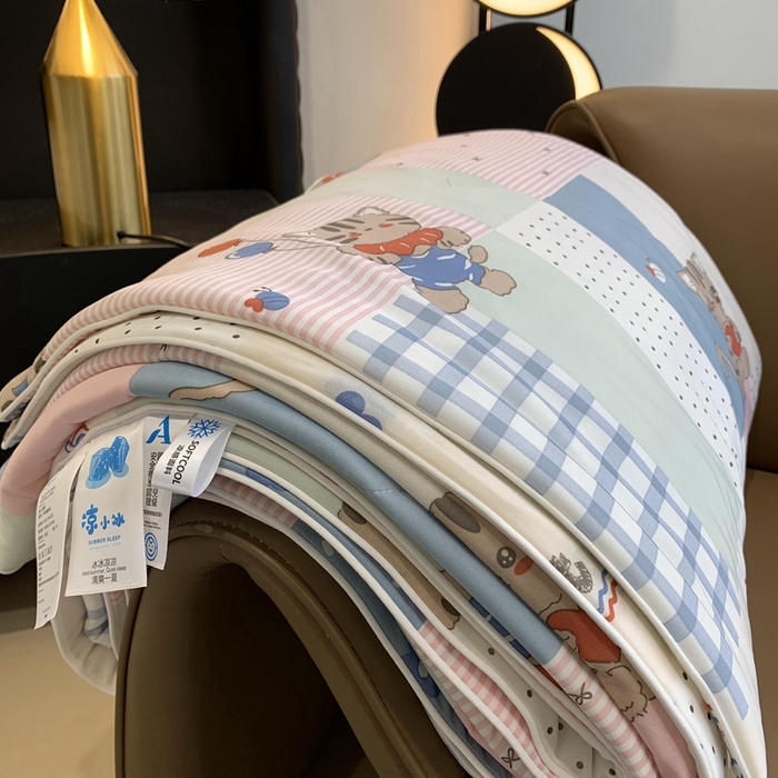 91家纺网 家纺一手货源 找家纺 奈萝家纺 2025新款A类凉感丝小凉皮夏被可机洗夏被新品空调被 小老虎