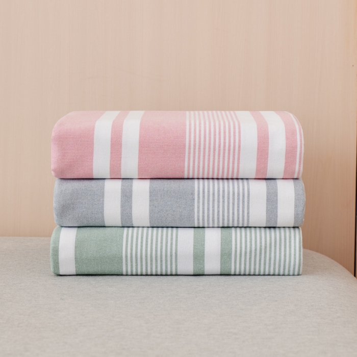 91家纺网 家纺一手货源 找家纺 （总）居美良品 2025新款A类传统非遗手工粗布凉席三件套100%全棉色织床单