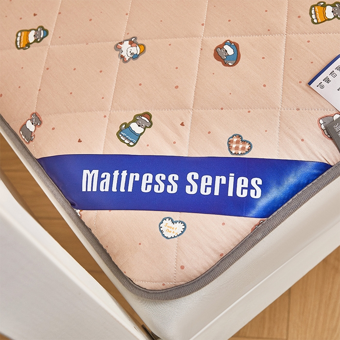 91家纺网 家纺一手货源 找家纺 丽诺床垫 2025新款全棉抗菌三明治学生床垫 芝麻街