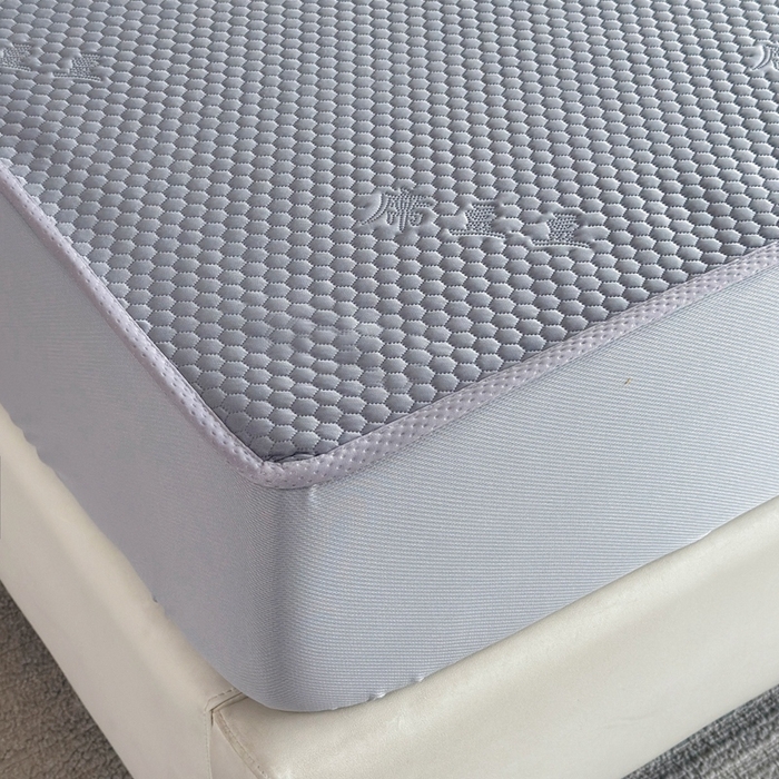 91家纺网 家纺一手货源 找家纺 许林2025新款凉豆豆床席 简约灰