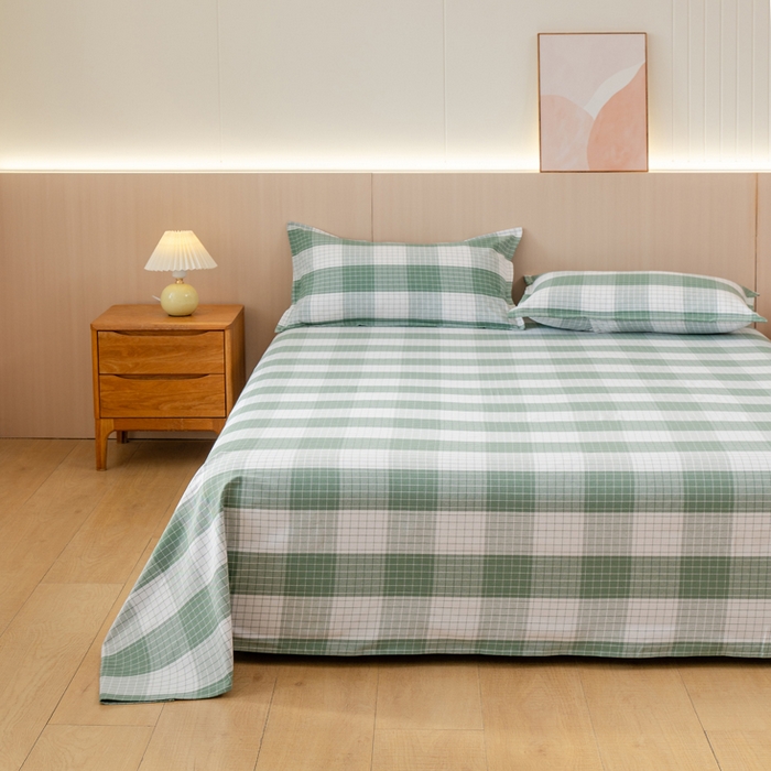 91家纺网 家纺一手货源 找家纺 （总）居美良品 2025新款A类传统非遗手工粗布凉席三件套100%全棉色织床单