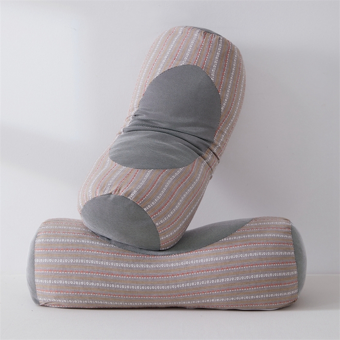 91家纺网 家纺一手货源 找家纺 大熊枕芯2025新款3d条纹荞麦枕 元宝荞麦枕-咖45*15cm